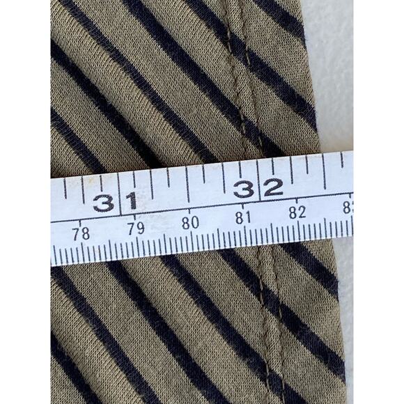 Maeve Cap Sleeve Women's Wrap Top Olive with Black Stripes NWT‎ Size XL - Picture 13 of 15